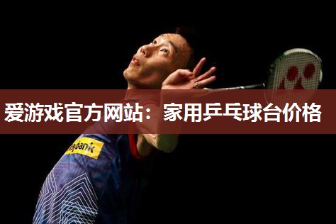 家用乒乓球台价格