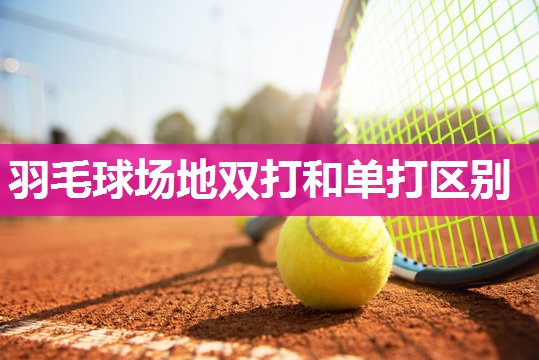 羽毛球场地双打和单打区别