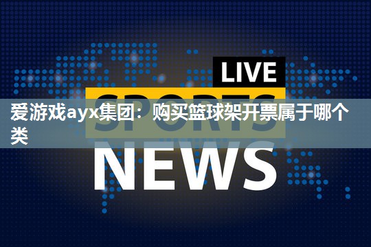 购买篮球架开票属于哪个类